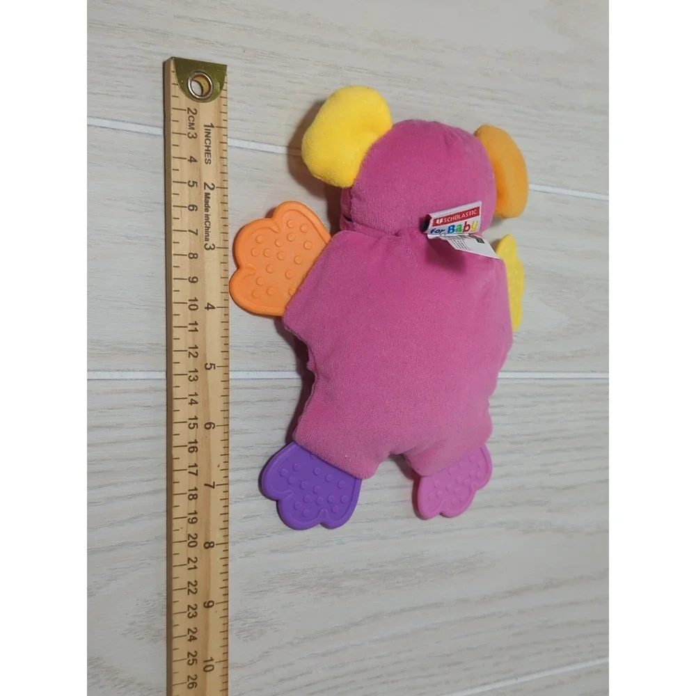 Scholastic for Baby pink mouse I love heart you teether lovey orange yellow